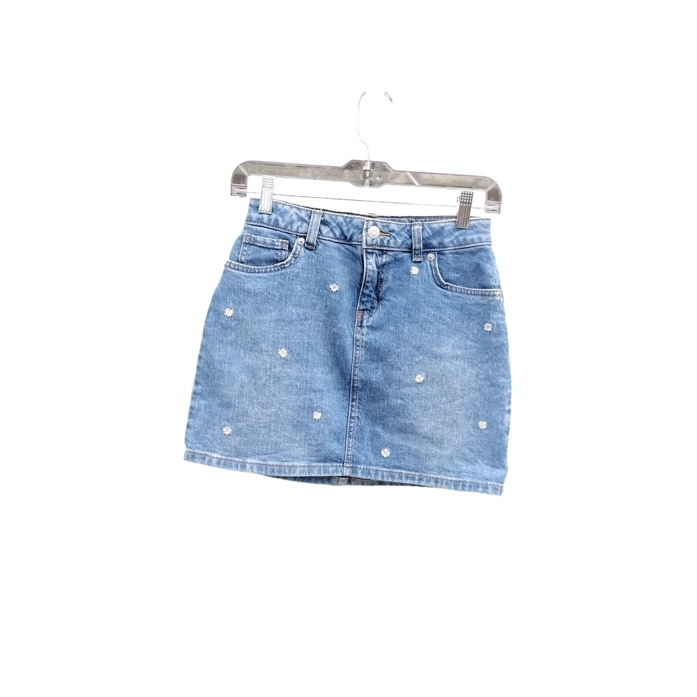 Cat & Jack Denim Skirt with White Embellishments